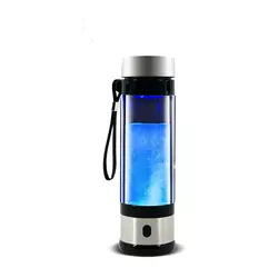 Cam Hidrojen Şişesi Ionizer 350ml Taşınabilir Yüksek Konsantrasyonlu Negatif İyonlar